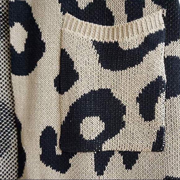 ‘VITA’ Long Leopard Print Cardigan - Picture 7 of 8